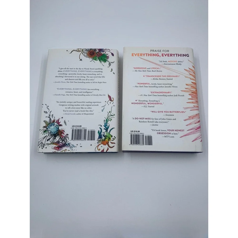 Nicola Yoon YA Book Bundle Everything Everything The Sun Is Also A Star 2pc HC